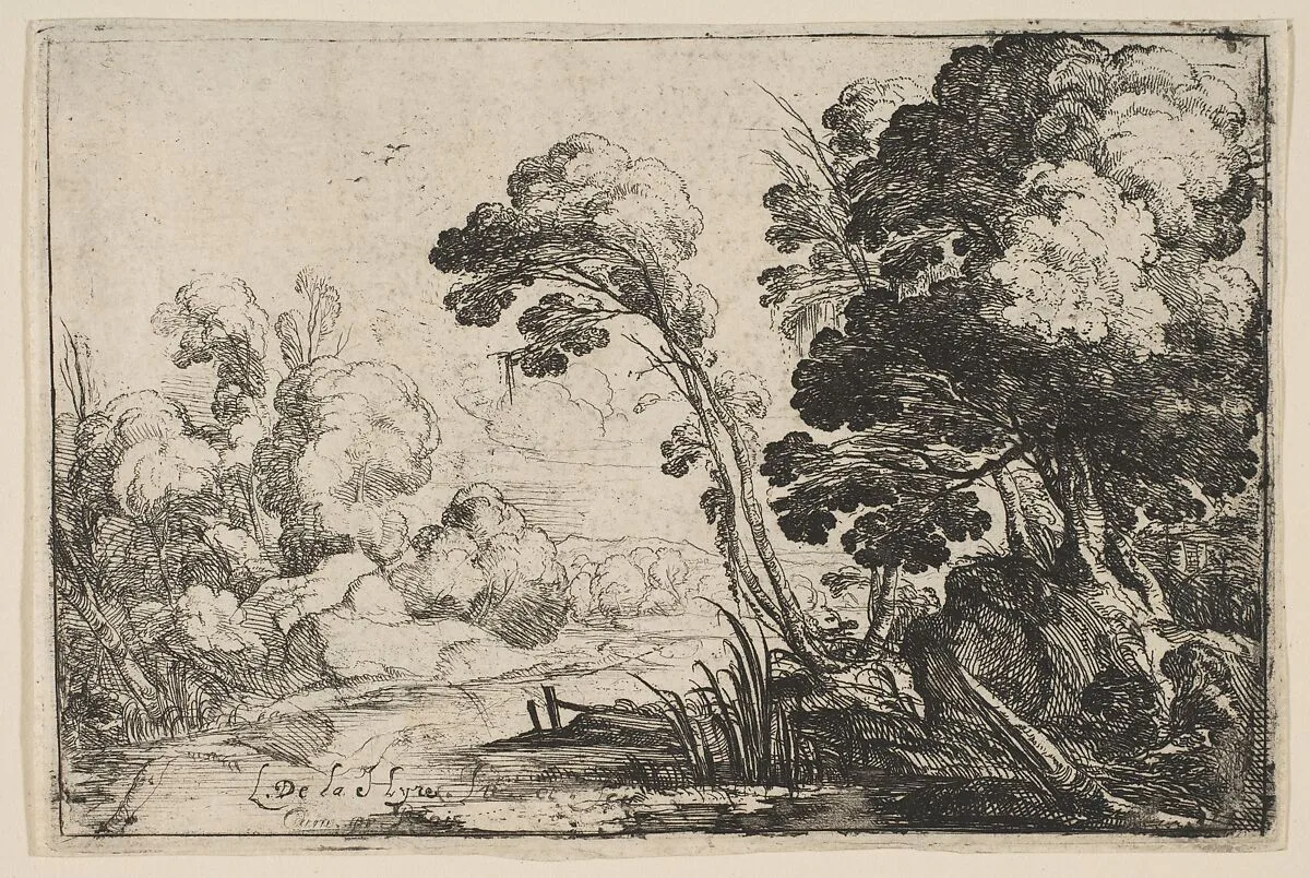 River in the Woods — Laurent de La Hyre