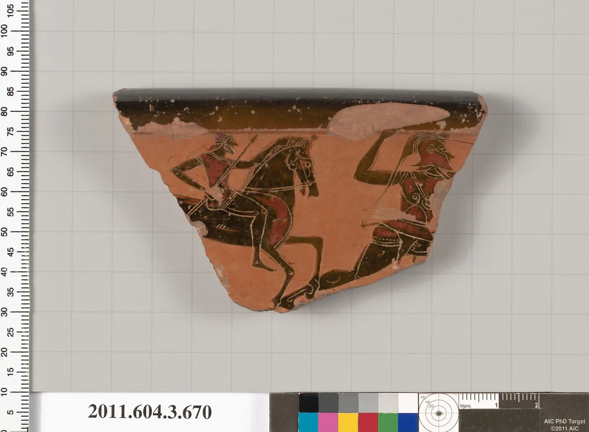Terracotta fragment of a calyx-krater (bowl for mixing wine and water) — Unknown