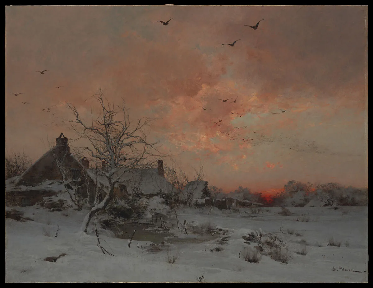 January: Cernay, near Rambouillet — Léon-Germain Pelouse