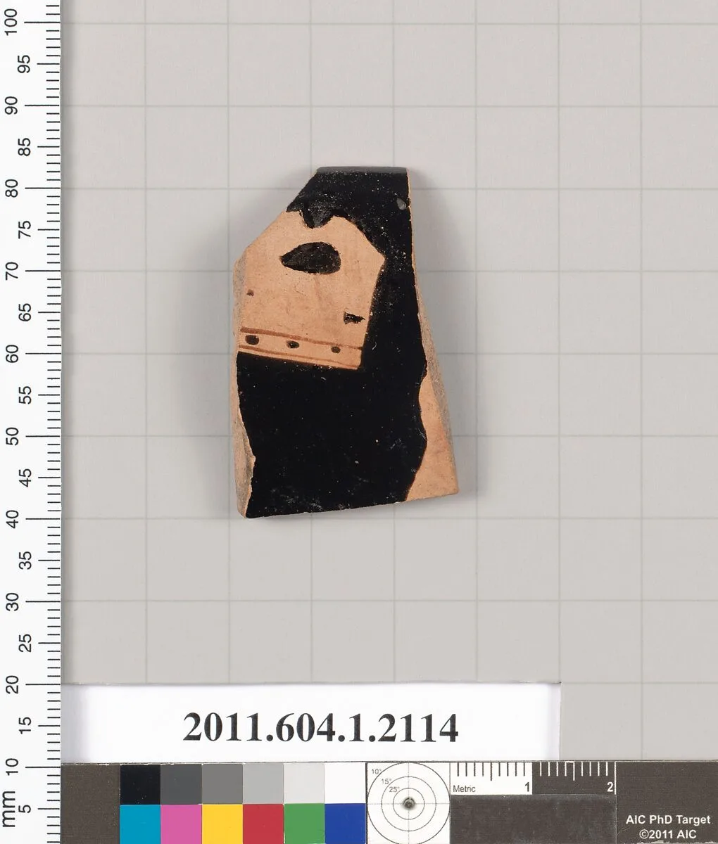Terracotta rim fragment of a kylix (drinking cup) — Unknown
