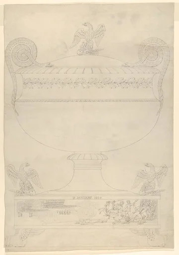 Design for a covered vase