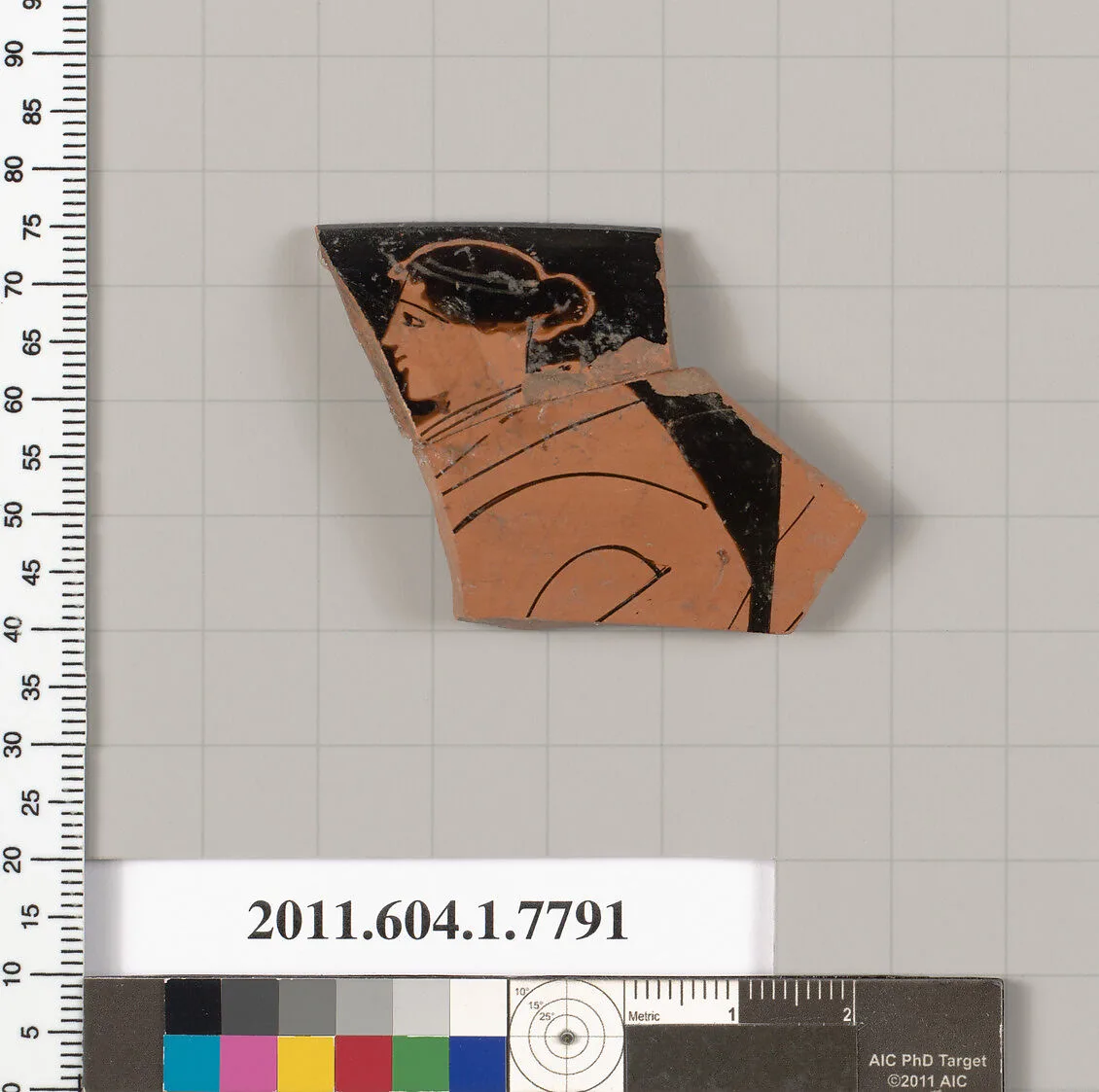 Terracotta rim fragment of a kylix (drinking cup) — Unknown