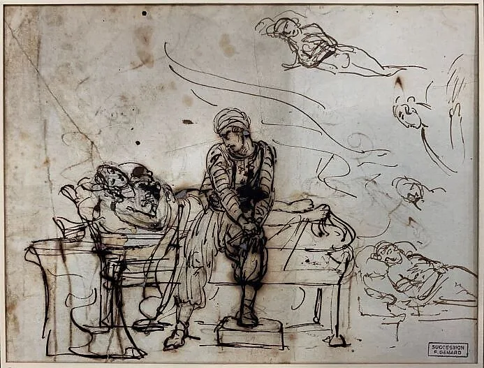 Othello Hesitating to Kill Desdemona — baron François Gérard