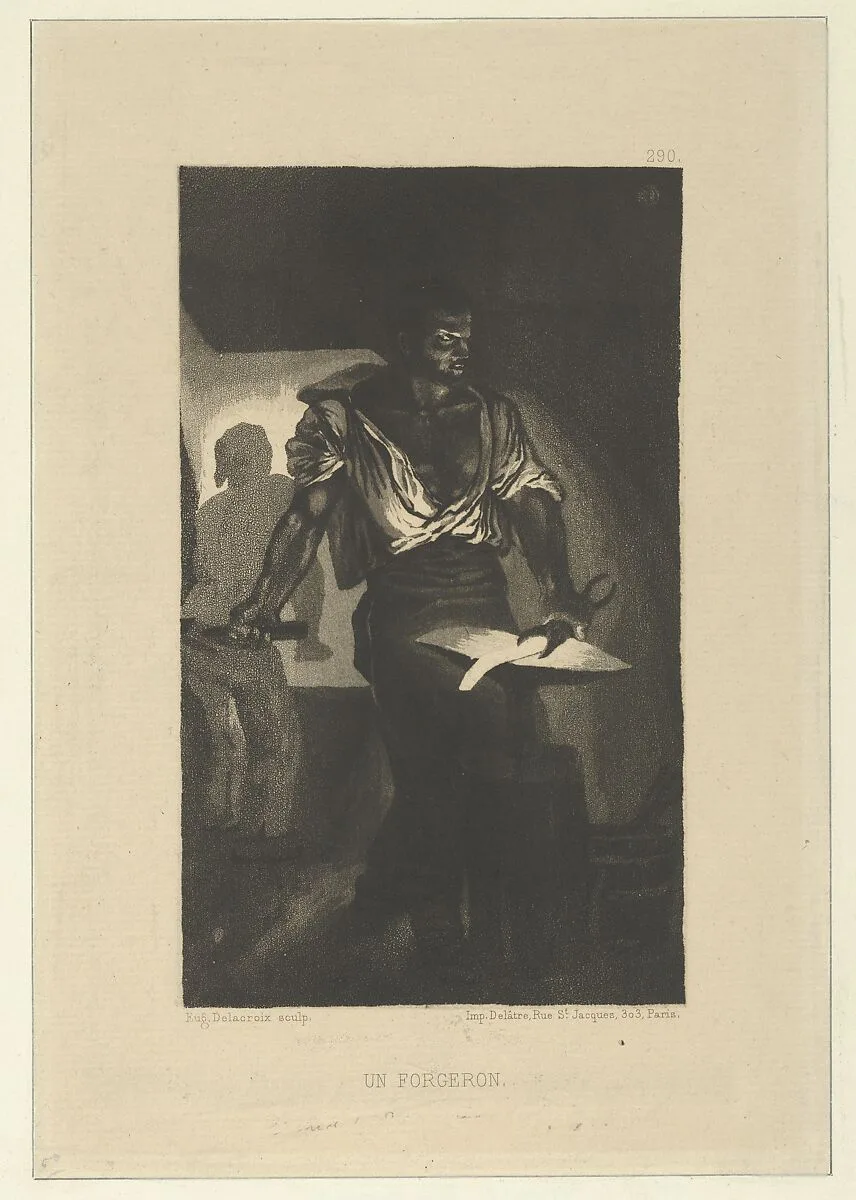 A Blacksmith — Eugène Delacroix