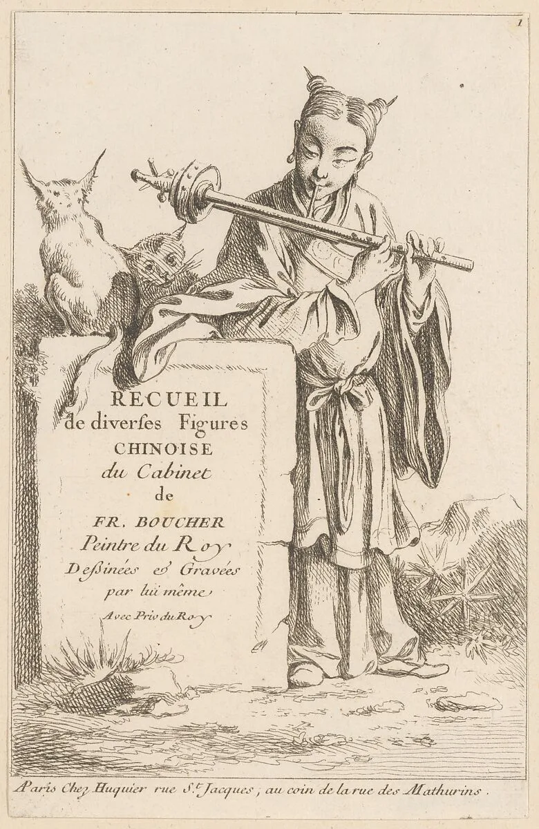 Collection of Diverse Chinese Figures — François Boucher|Gabriel Huquier