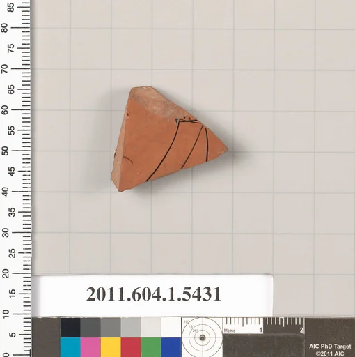 Terracotta fragment of a kylix (drinking cup)