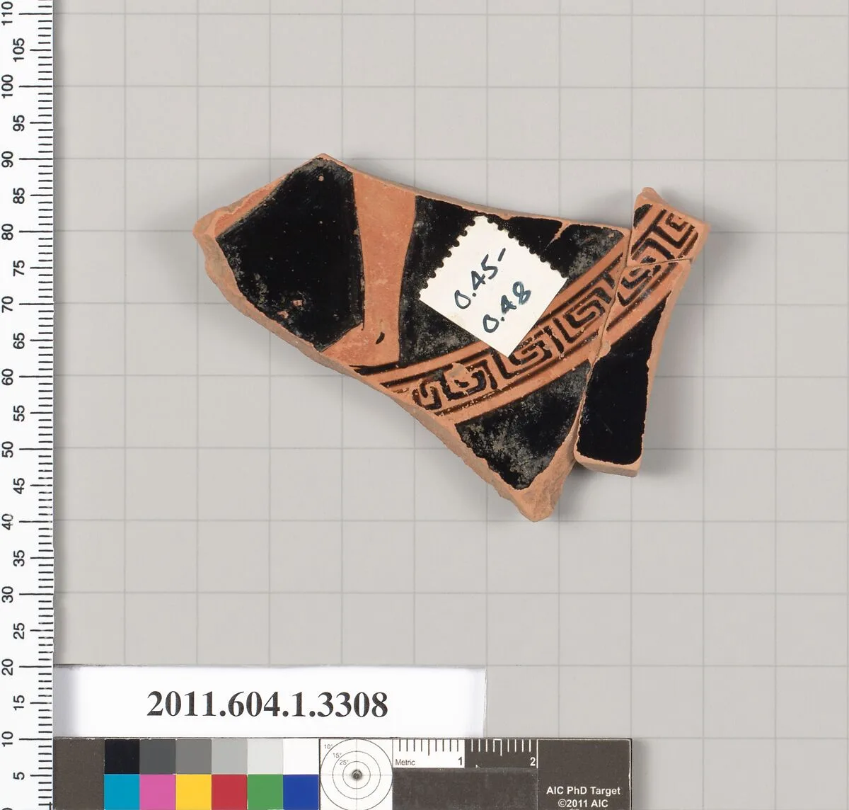 Terracotta fragment of a kylix (drinking cup) — Unknown