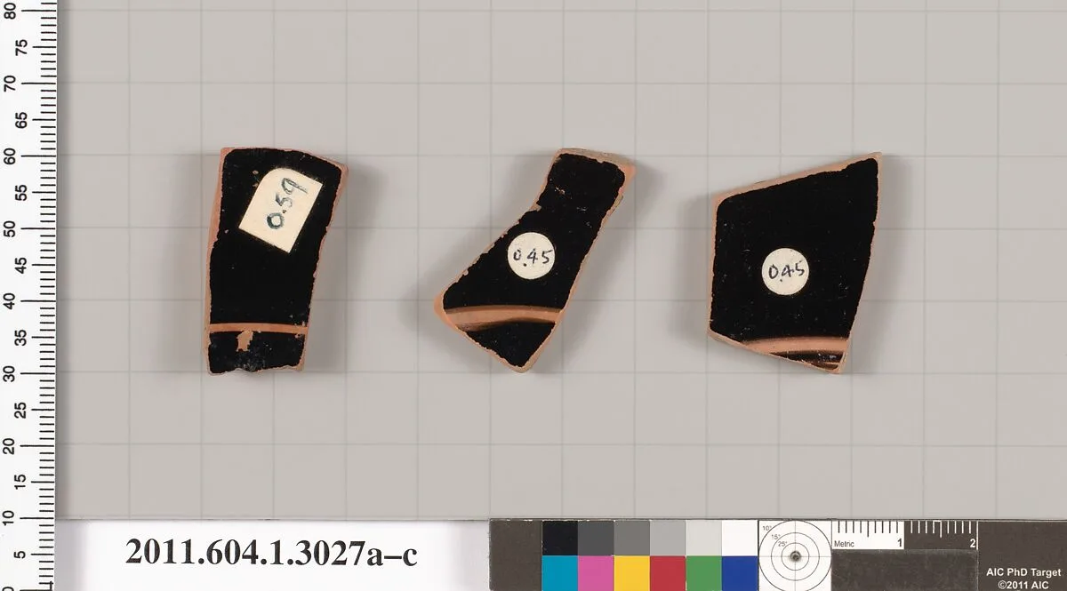 Terracotta fragments of kylikes (drinking cups) — Unknown