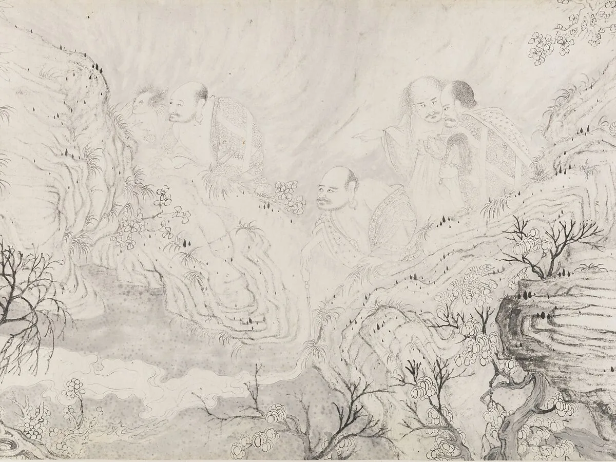 清 石濤 (朱若極) 十六羅漢圖 卷|The Sixteen Luohans — Shitao (Zhu Ruoji)
