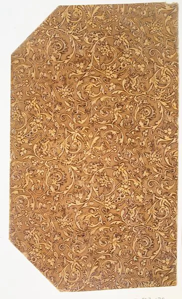 Decorated book paper, embossed to imitate old ivory carving, Renaissance style — Unknown