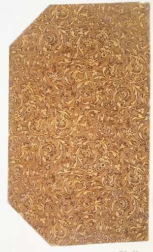 Decorated book paper, embossed to imitate old ivory carving, Renaissance style