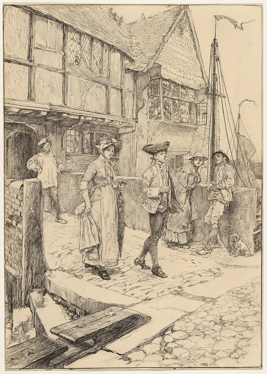 Sally in Our Alley, from Illustration for "Sally in Our Alley" by H. Carey) — Edwin Austin Abbey