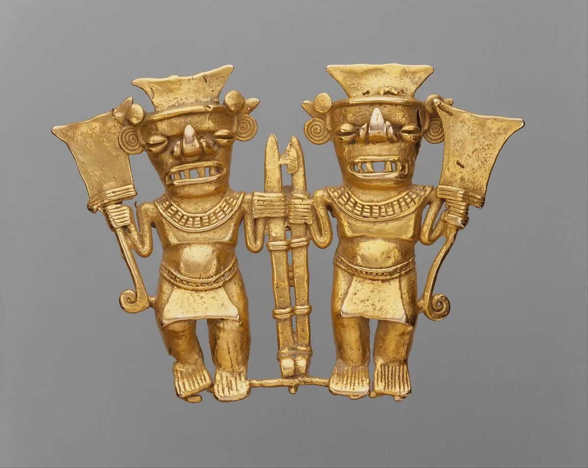 Double Bat-Head Figure Pendant — Unknown