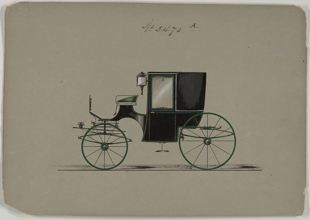 Design for Brougham, no. 3470a — Brewster & Co.