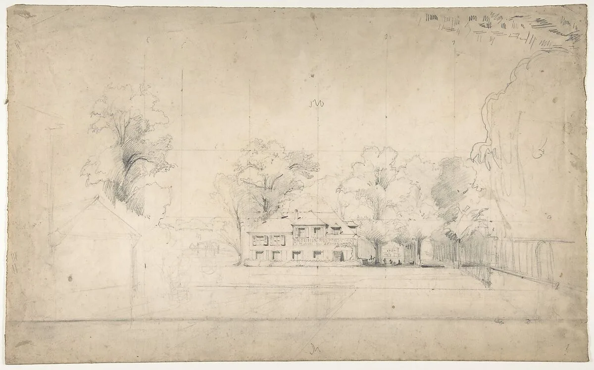 Design for a Stage Set at the Opéra, Paris — Eugène Cicéri