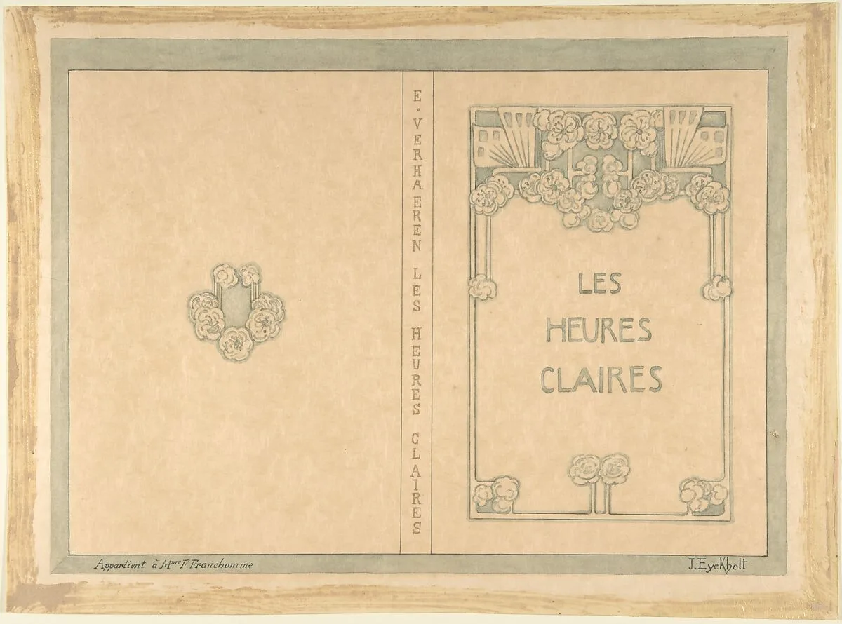 Design for "Les Heures Claires" by Emile Verhaeren — Julia Eyckholt