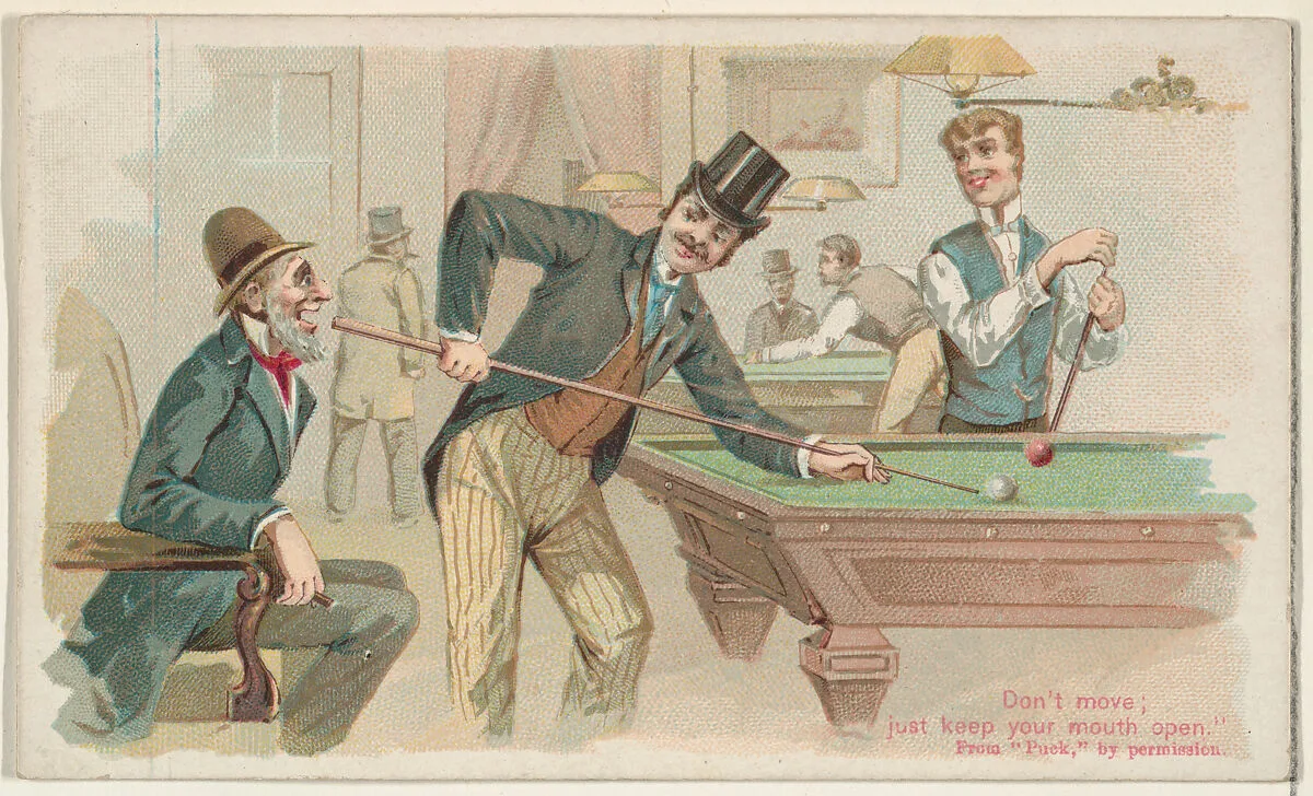 A Natural Mistake, from the Snapshots from "Puck" series (N128) issued by Duke Sons & Co. to promote Honest Long Cut Tobacco — Knapp & Company|W. Duke, Sons & Co.