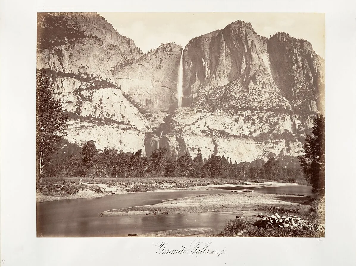Yosemite Falls, 2,634 feet — Carleton E. Watkins