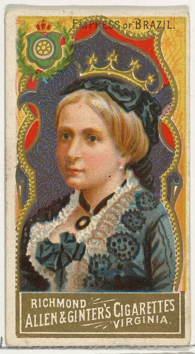 Empress of Brazil, from World's Sovereigns series (N34) for Allen & Ginter Cigarettes — Allen & Ginter
