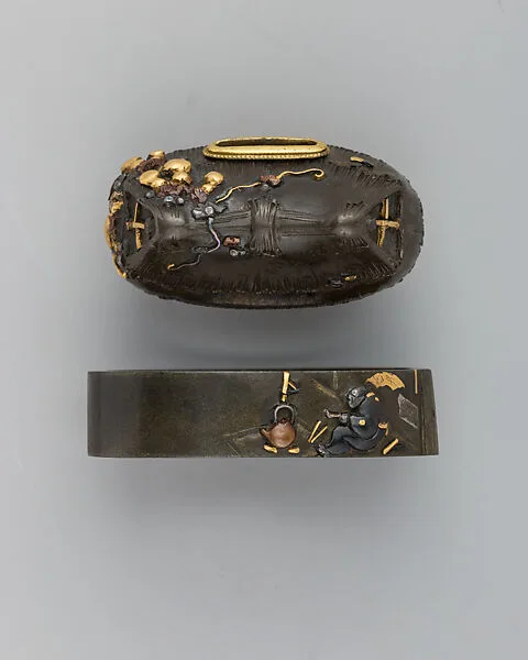 Sword-Hilt Collar and Pommel (Fuchigashira) — Unknown