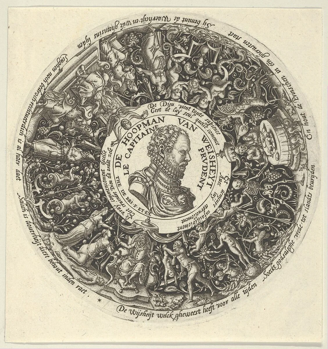 Portrait of William I of Orange, from a Series of Tazza Designs — Theodor de Bry