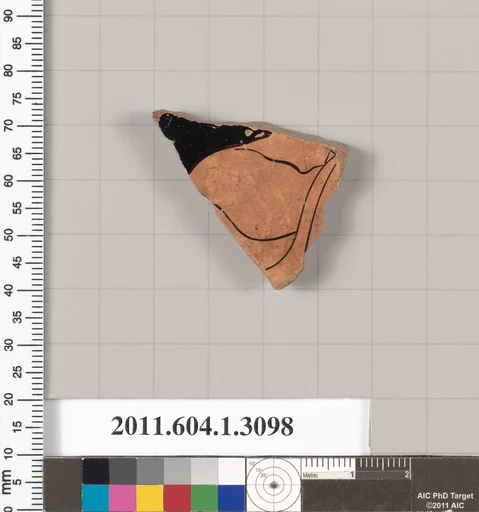 Terracotta fragment of a kylix (drinking cup)