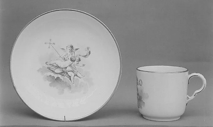 Cup and saucer — Gotha