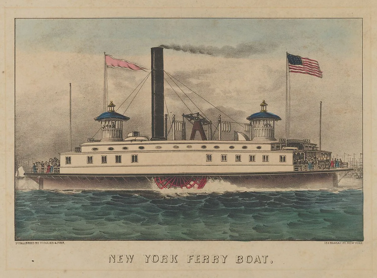 New York Ferry Boat — Currier & Ives