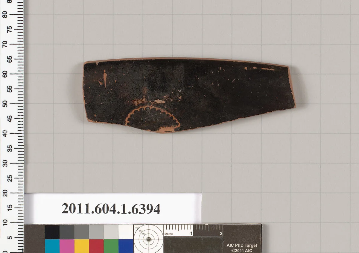 Terracotta rim fragment of a kylix (drinking cup) — Unknown