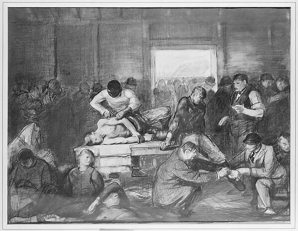 Old Varsity Men Break in and Give Advice — George Bellows