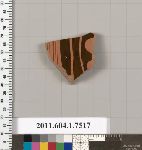 Terracotta fragment of a kylix (drinking cup)