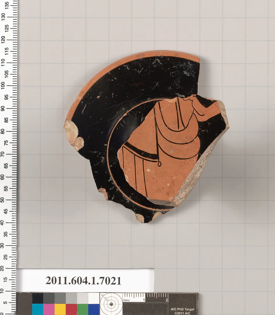 Terracotta fragment of a kylix (drinking cup) — Unknown