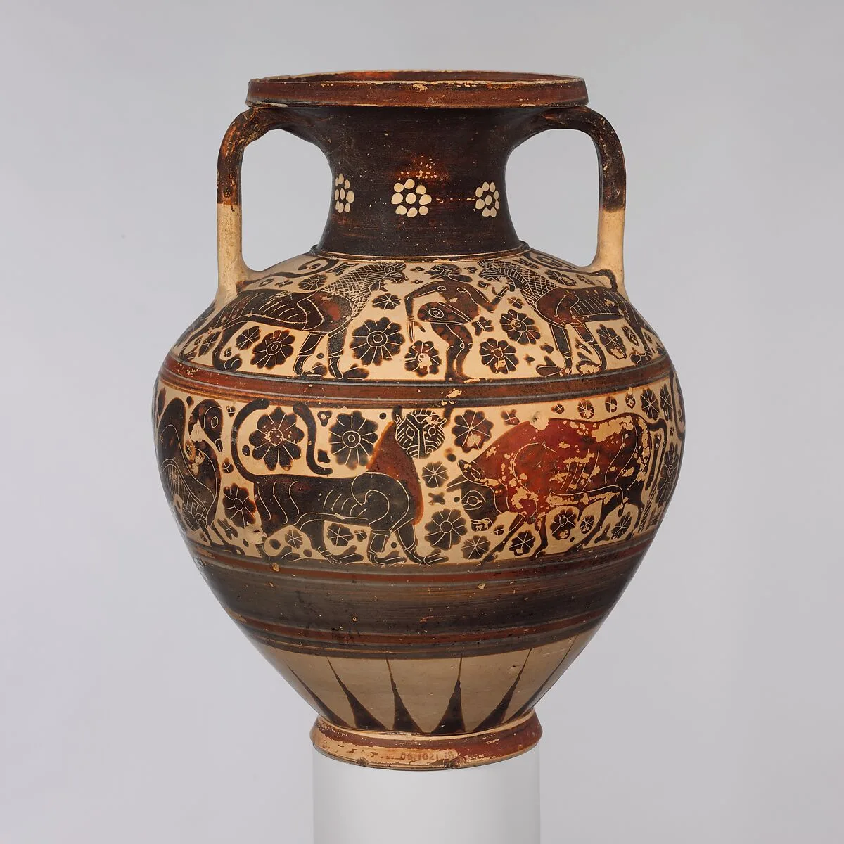 Terracotta neck-amphora (storage jar) — Unknown
