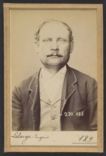 Lelarge. Louis, Eugène. 46 ans, né le 5/4/48 à Paris Ille. Employé de commerce. Anarchiste. 2/7/94.