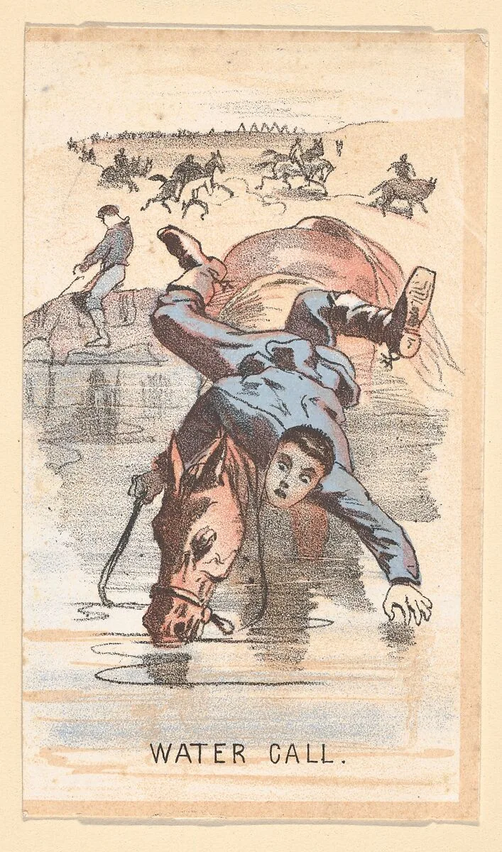 Life in Camp, Part 1: Water Call — Winslow Homer|Louis Prang & Co.