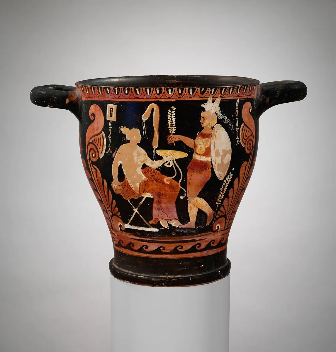 Terracotta skyphos (deep drinking cup) — CA Painter