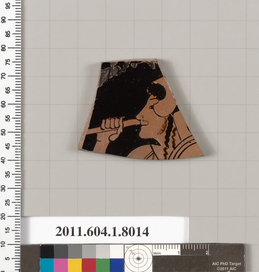 Terracotta fragment of a kylix (drinking cup) — Unknown