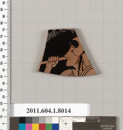 Terracotta fragment of a kylix (drinking cup)