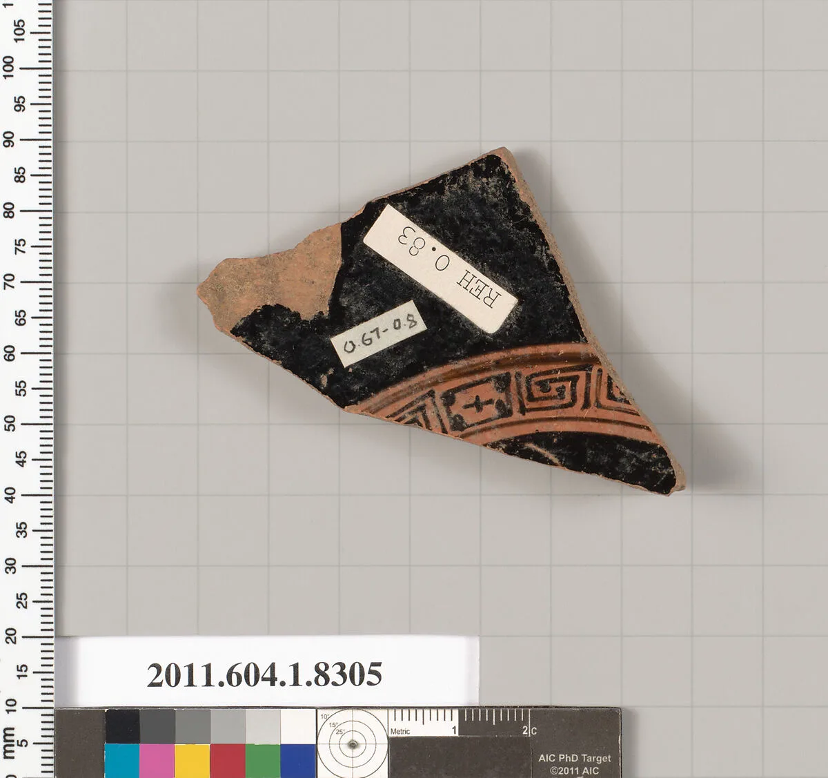 Terracotta fragment of a kylix (drinking cup) — Unknown