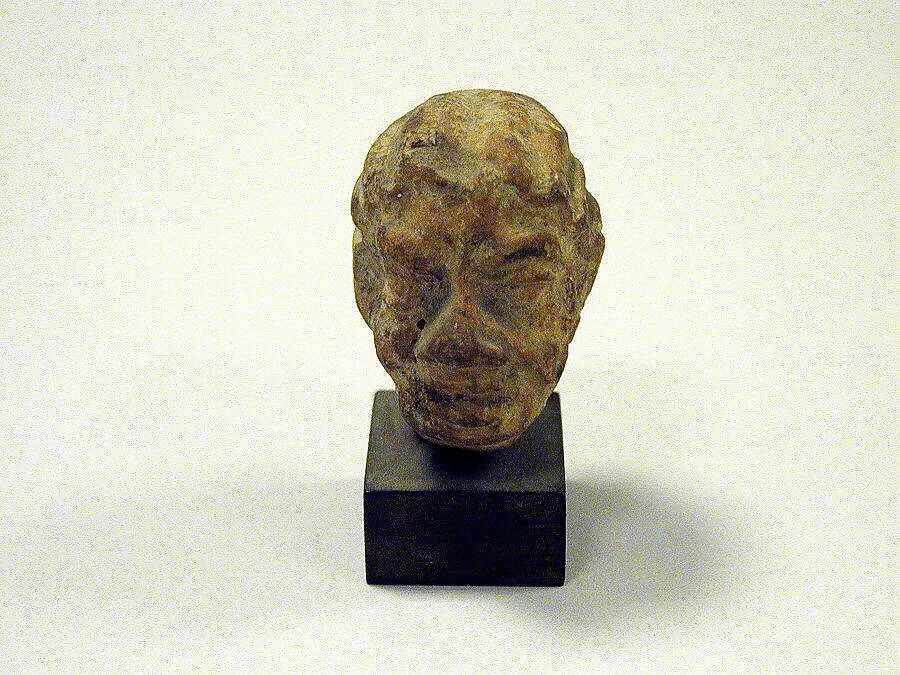 Terracotta head of an old woman — Unknown