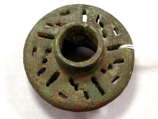 Copper Openwork Mace Head