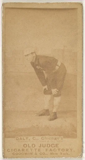 Daly, Catcher, Chicago, from the Old Judge series (N172) for Old Judge Cigarettes