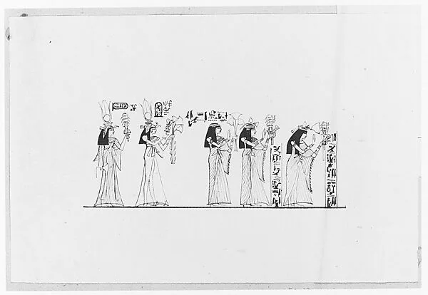 Egyptian Queens and Priestesses (from Album) — John Singer Sargent