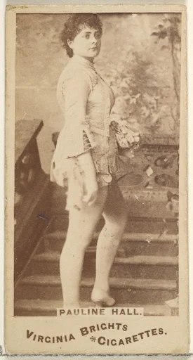 Pauline Hall, from the Actors and Actresses series (N45, Type 1) for Virginia Brights Cigarettes