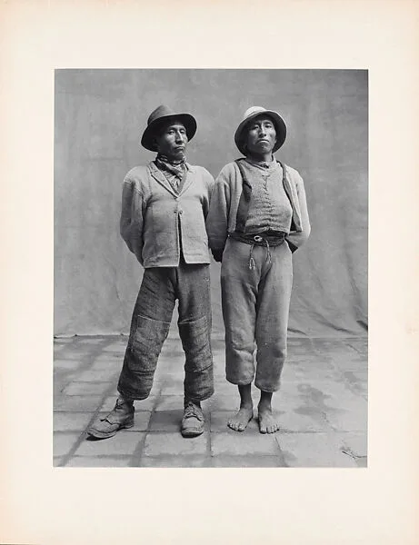 Two Standing Men, One Barefoot, Cuzco — Irving Penn