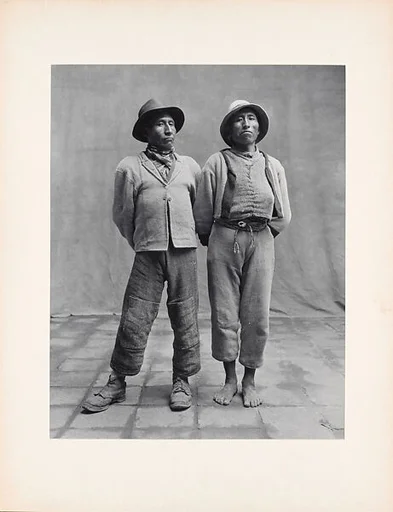 Two Standing Men, One Barefoot, Cuzco