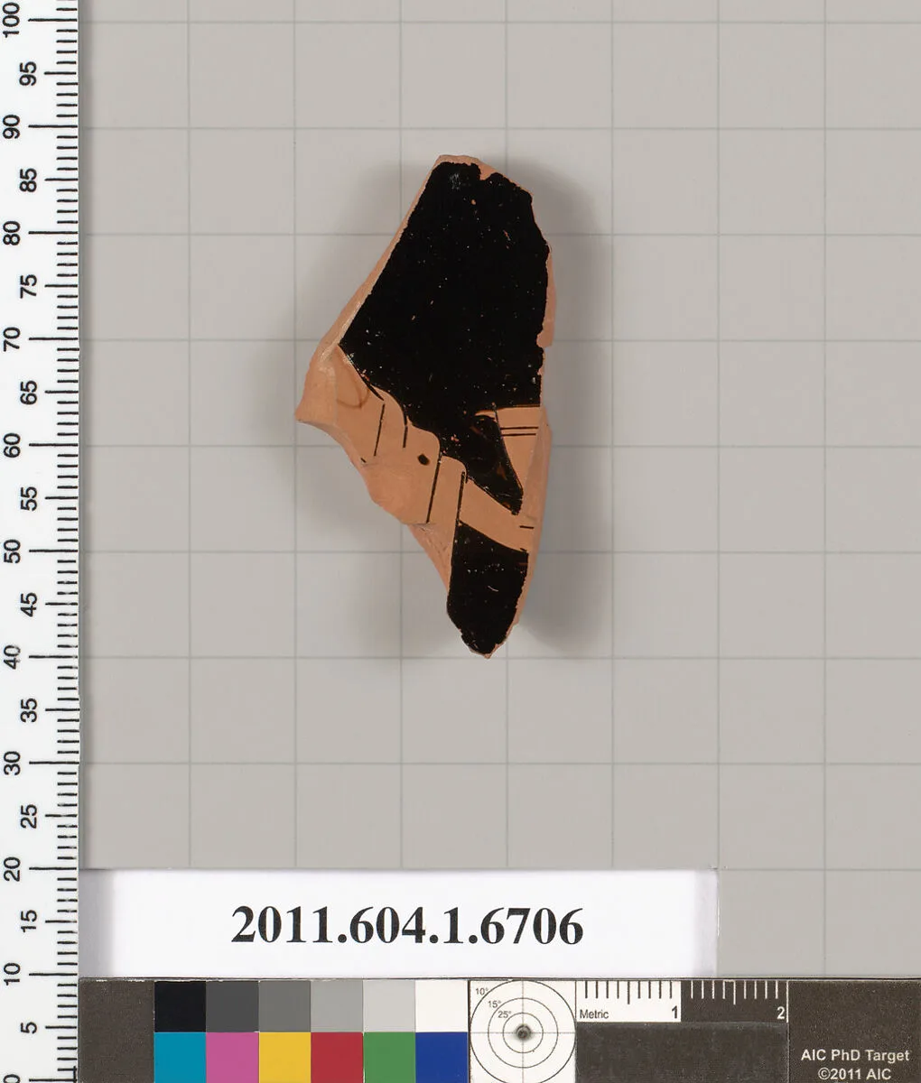 Terracotta fragment of a kylix (drinking cup) — Unknown
