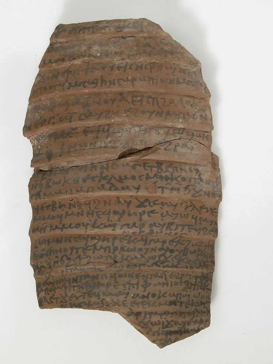 Ostrakon with a Letter from Koletjew to Epiphanius — Unknown