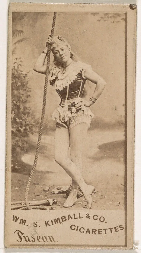 Miss Tusean, from the Actresses series (N203) issued by Wm. S. Kimball & Co. — William S. Kimball & Company