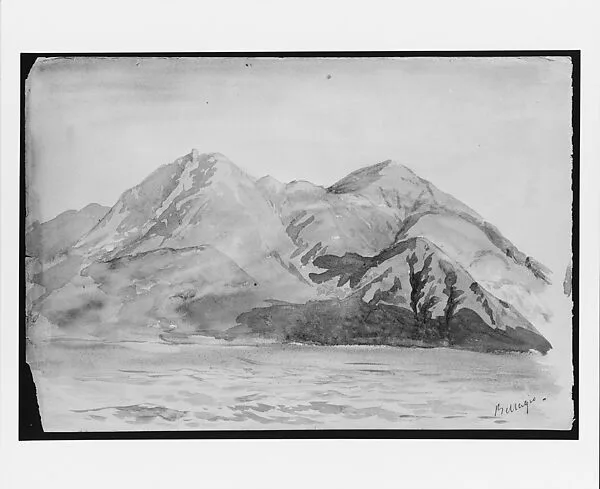 Bellagio, Lake Como (from Switzerland 1869 Sketchbook) — John Singer Sargent